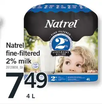 Fortinos NATREL FINE-FILTERED 2% MILK, 4 L offer