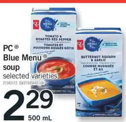 Fortinos PC BLUE MENU SOUP, 500 mL offer