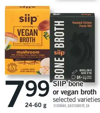 Fortinos SIIP BONE OR VEGAN BROTH, 24-60 g offer