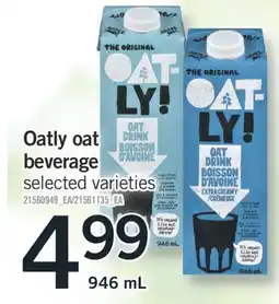 Fortinos OATLY OAT BEVERAGE, 946 mL offer