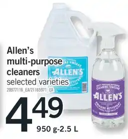 Fortinos ALLEN'S MULTI-PURPOSE CLEANERS, 950 G-2.5 L offer