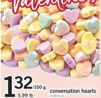 Fortinos CONVERSATION HEARTS, 5.99 LB offer