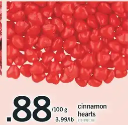 Fortinos CINNAMON HEARTS offer