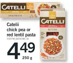 Fortinos CATELII CHICK PEA OR RED LENTIL PASTA, 250 G offer