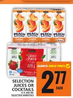 Food Basics SELECTION JUICES OR COCKTAILS offer