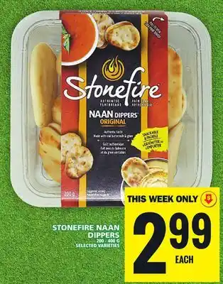 Food Basics STONEFIRE NAAN DIPPERS offer