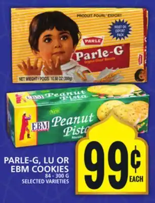 Food Basics PARLE-G, LU OR EBM COOKIES offer