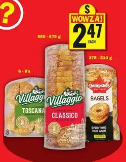 Food Basics VILLAGGIO CLASSICO OR DEMPSTERS BAGELS offer