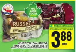 Food Basics WHITE, YELLOW, RED OR RUSSET POTATOES OR BEETS offer