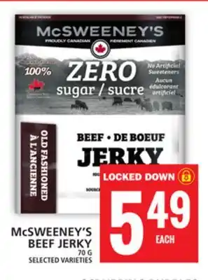 Food Basics McSWEENEY'S BEEF JERKY offer