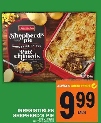 Food Basics IRRESISTIBLES SHEPHERD'S PIE offer