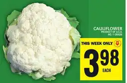 Food Basics CAULIFLOWER offer