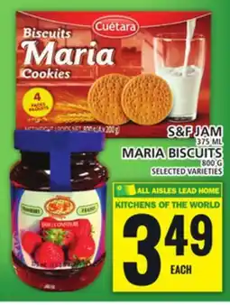 Food Basics S&F JẠM OR MARIA BISCUITS offer