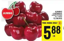 Food Basics JUMBO CHERRIES offer