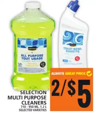 Food Basics SELECTION MULTI PURPOSE CLEANERS offer