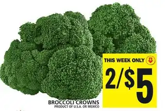 Food Basics BROCCOLI CROWNS offer