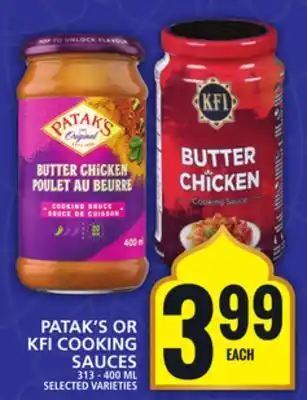 Food Basics PATAK'S OR KFI COOKING SAUCES offer