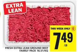 Food Basics FRESH EXTRA LEAN GROUND BEEF offer