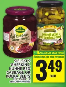 Food Basics SIELSKI'S GHERKINS, KUHNE RED CABBAGE OR POLKA BEETS offer