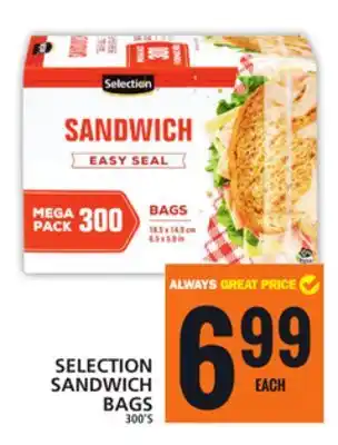 Food Basics SELECTION SANDWICH BAGS offer