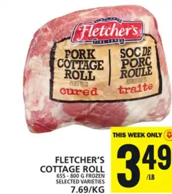 Food Basics FLETCHER'S COTTAGE ROLL offer