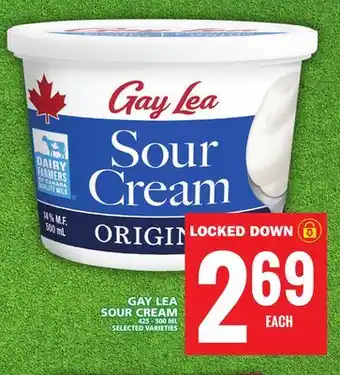 Food Basics GAY LEA SOUR CREAM offer