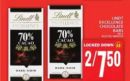 Food Basics LINDT EXCELLENCE CHOCOLATE BARS offer