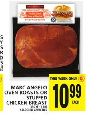 Food Basics MARC ANGELO OVEN ROASTS OR STUFFED CHICKEN BREAST offer