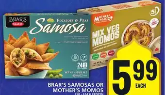 Food Basics BRAR'S SAMOSAS OR MOTHER'S MOMOS offer