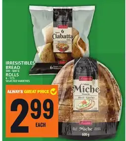 Food Basics IRRESISTIBLES BREAD OR ROLLS offer