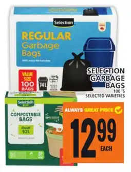 Food Basics SELECTION GARBAGE BAGS offer