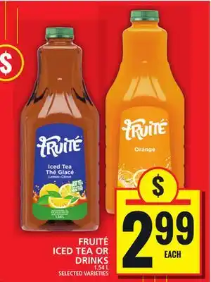 Food Basics FRUITÉ ICED TEA OR DRINKS offer