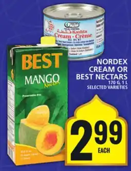 Food Basics NORDEX CREAM OR BEST NECTARS offer