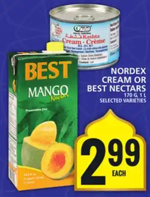 Food Basics NORDEX CREAM OR BEST NECTARS offer