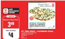 No Frills PC THIN CRUST or FLATBREAD PIZZA, 330-455 g offer