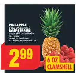 No Frills PINEAPPLE or RASPBERRIES offer