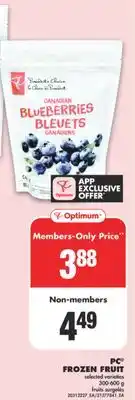 No Frills PC FROZEN FRUIT, 300-600 g offer