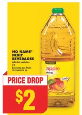 No Frills NO NAME FRUIT BEVERAGES, 2 L offer