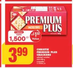 No Frills CHRISTIE PREMIUM PLUS CRACKERS, 450-500g offer