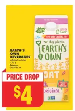 No Frills EARTH'S OWN BEVERAGES, 1.75L offer