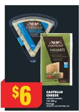 No Frills CASTELLO CHEESE, 125-200 g offer