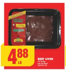 No Frills BEEF LIVER offer