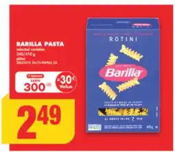 No Frills BARILLA PASTA, 340/410 g offer