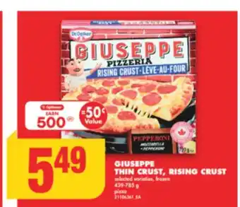 No Frills GIUSEPPE THIN CRUST, RISING CRUST, 439-785 g offer