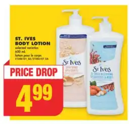 No Frills ST. IVES BODY LOTION, 600 mL offer