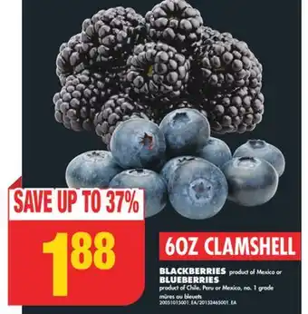 No Frills BLACKBERRIES or BLUEBERRIES offer