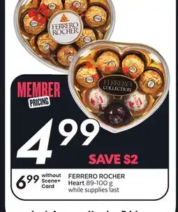 Sobeys FERRERO ROCHER Heart 89-100 g offer