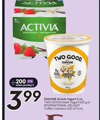 Sobeys DANONE Activia Yogurt offer