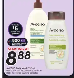 Sobeys AVEENO Body Wash offer