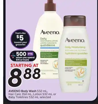 Sobeys AVEENO Body Wash offer